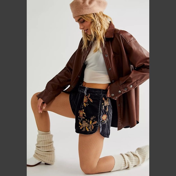 Free People Wild Roses Embroidered Shorts Size 10. NWT! $198 - Picture 9 of 9
